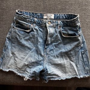 High rise reformation shorts